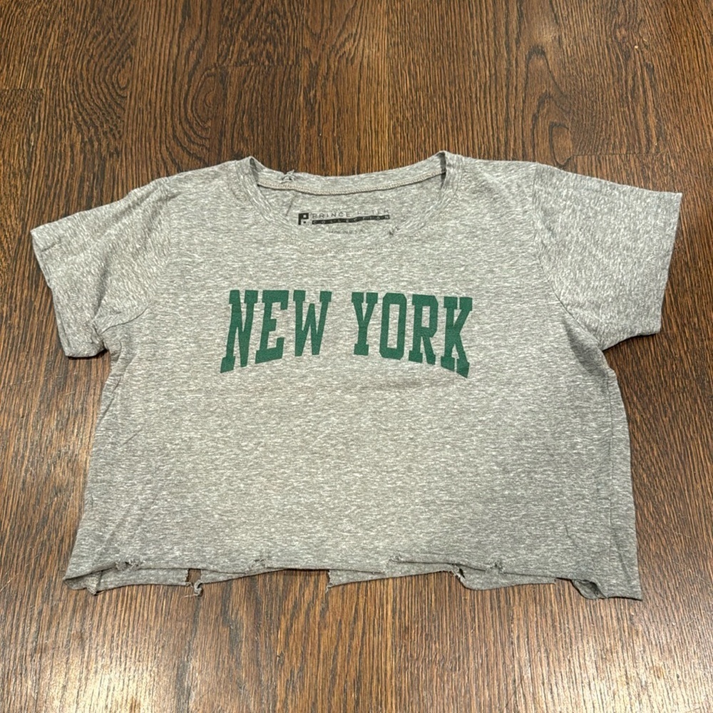 Prince Peter Collection Junior Girls Distressed NY Tee Shirt - Size XL